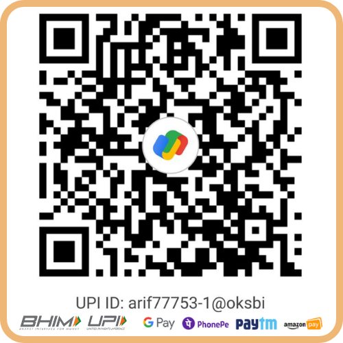 Scan to support Arif Khan via UPI
